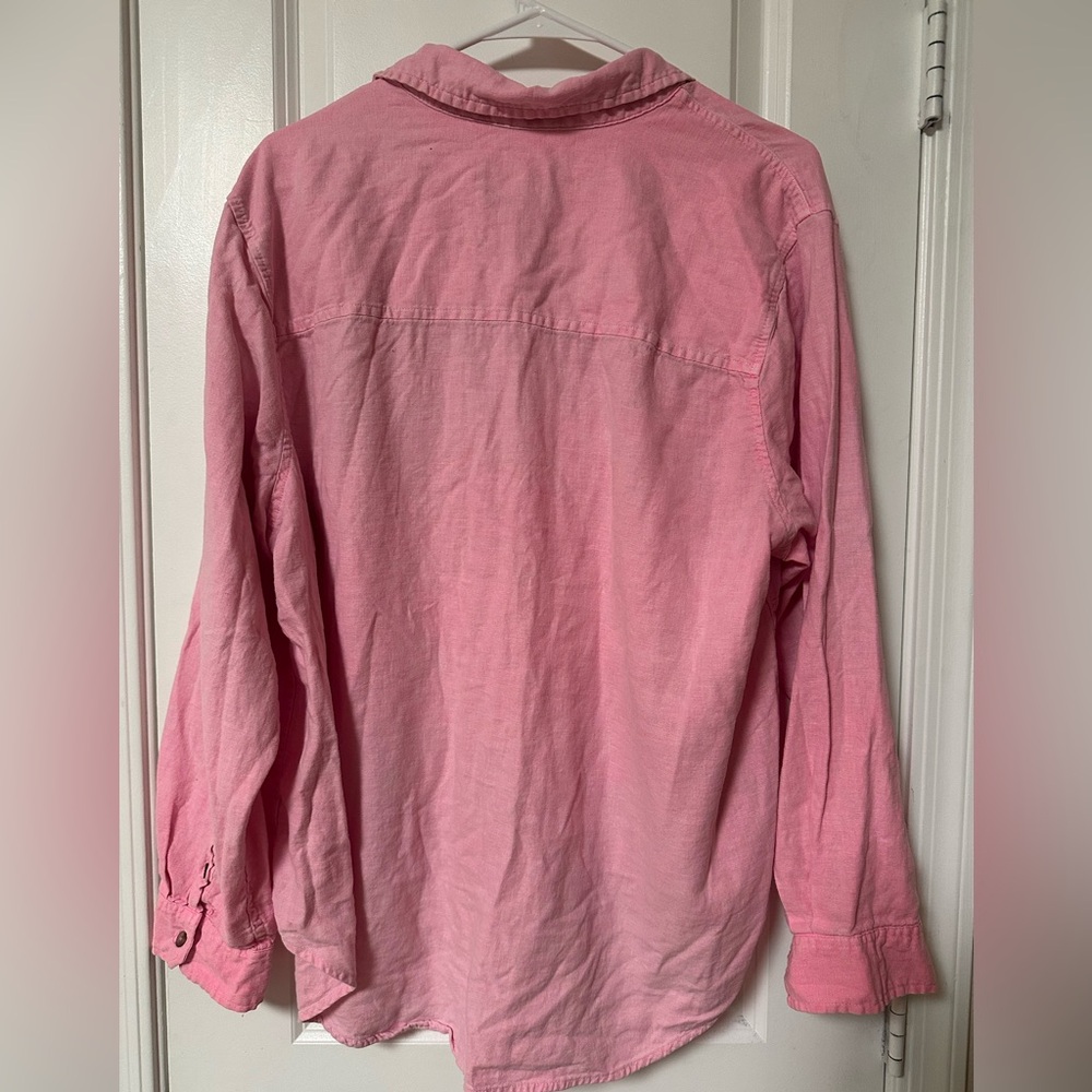 Universal Thread Linen Blend Distressed Neon Pink… - image 9